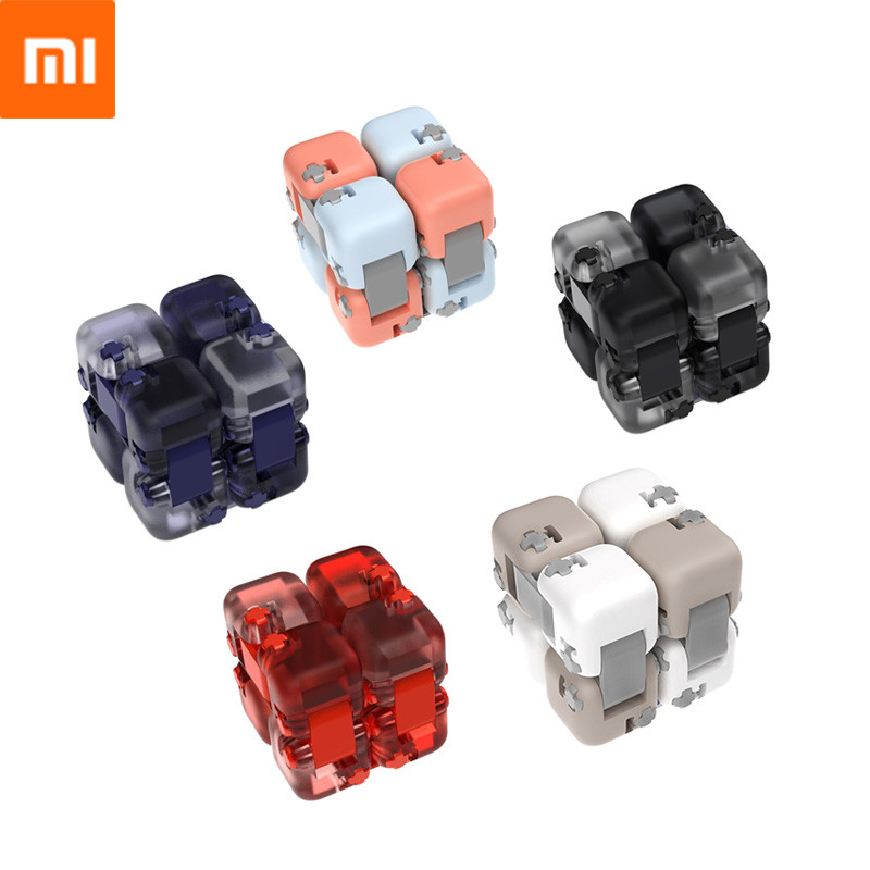 Xiaomi Mitu Spinner Colorful Building Blocks Finger Fidget Decompression Toy Puzzle Assembling Cube Finger Spinner Toy