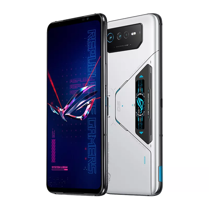 ROG Gaming Phone 6 Pro Storm White 18GB 512GB Snapdragon 8+ Gen 1 5G Gaming Phone 165Hz Refresh Rate 65W Fast Charging