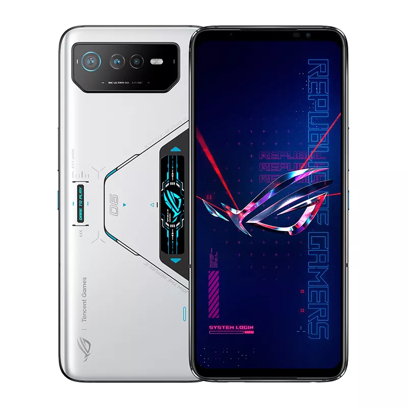 ROG Gaming Phone 6 Pro Storm White 18GB 512GB Snapdragon 8+ Gen 1 5G Gaming Phone 165Hz Refresh Rate 65W Fast Charging