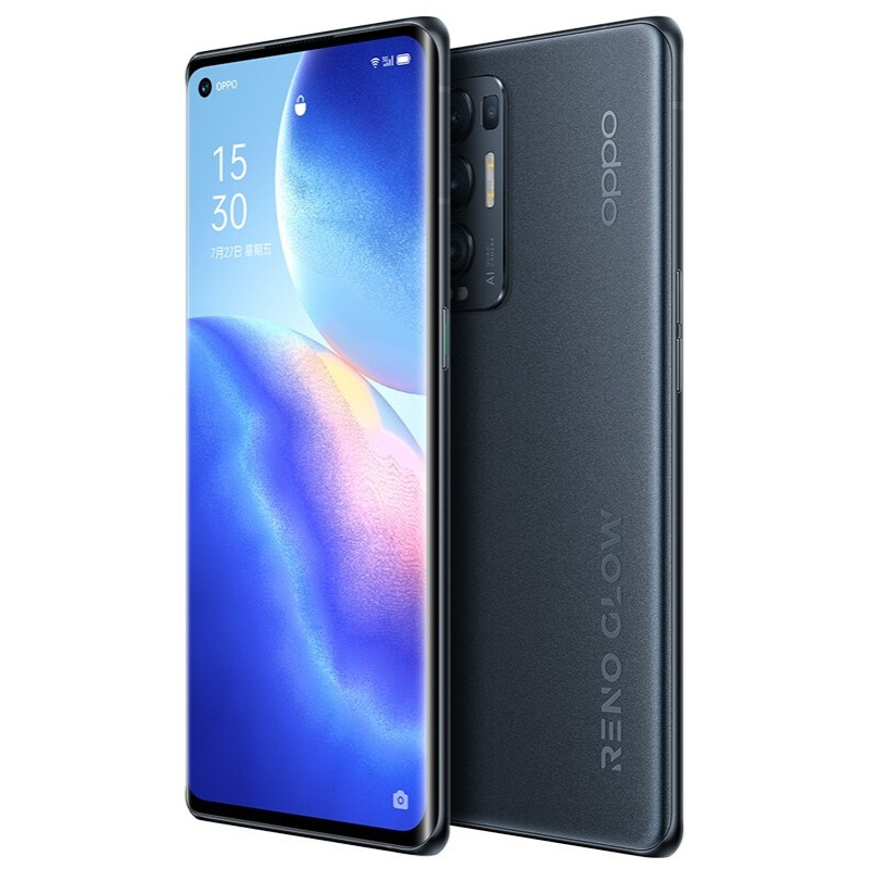 Oppo Reno 5 Pro+ 5G Smartphone 8GB+128GB Snapdragon 865 4500mAh Battery 65W Super Charger Google Play Store 6.55 Inch Cellphone - Black