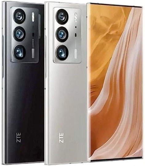 ZTE Axon 40 Ultra 5G 8GB RAM 256GB ROM SmartPhone 6.8 inch 120Hz Flexible Curved Under Display Camera Snapdagon 8 Gen 1 Octa Core 80W Quick Charge, Black