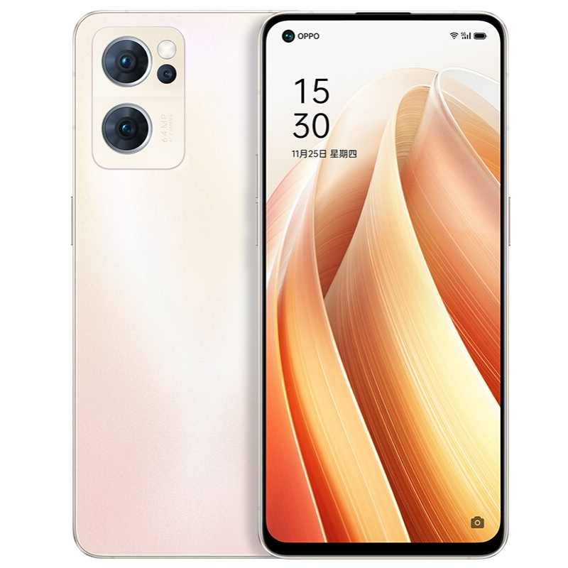 Oppo Reno 7 5G 6.43" 8GB RAM 256GB ROM AMOLED 2400x1080 90Hz Qualcomm SM7325 SD 778G 4500mAh 60W Quick Charge Android 11 NFC - Gold