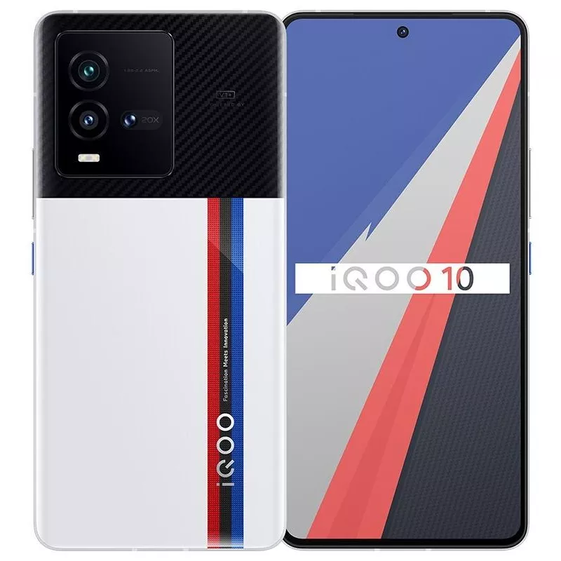 iQOO 10 5G  Smartphone 12GB RAM 256GB ROM 6.78" AMOLED 2400x1080 120Hz Qualcomm SD 8+ Gen 1 (4 nm) 4700mAh 120W Fast Charging NFC, Black