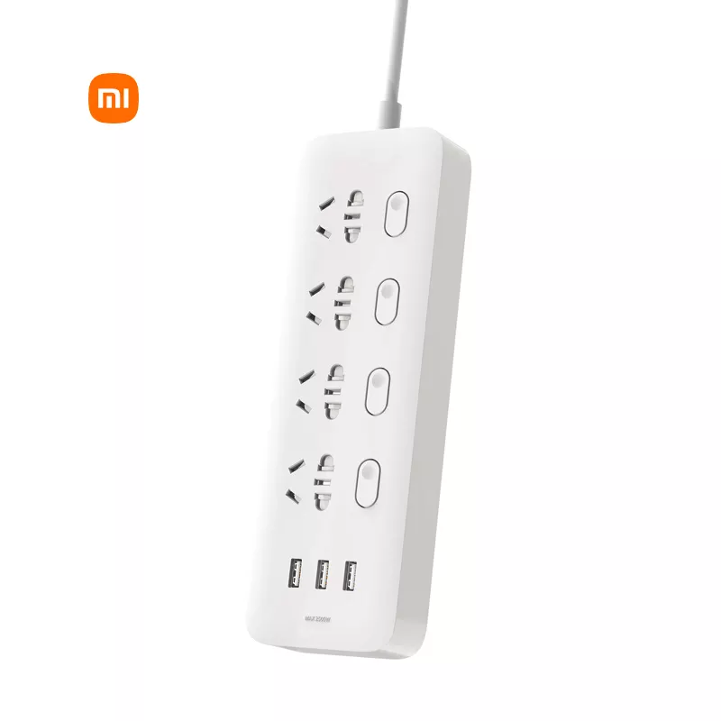 Xiaomi Mijia Power Socket Mijia Four-Position Four-Control Plug-In Board With 3 USB 2A Fast Charge