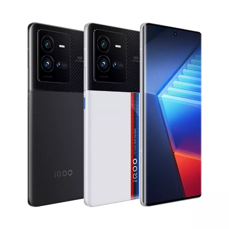 iQOO 10 Pro 5G Smart Phone 8GB RAM 256GB ROM 6.78" AMOLED 3200x1440 120Hz Qualcomm SD Gen 8+ Octa Core 4nm 4700mAh 200W Fast Charging NFC, White