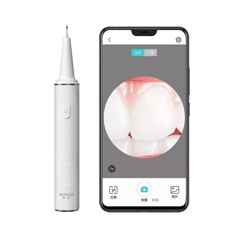 Xiaomi Youpin SUNUO T11 PRO Ultrasonic Electric Dental Scaler Remove Tartar Visual Oral Irrigator 500W Endoscope Tooth Clean