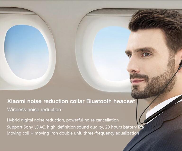 Xiaomi Mi Portable Neckband Noise Cancelling Earphones Wireless Mi Earphones Xiaomi Earbuds