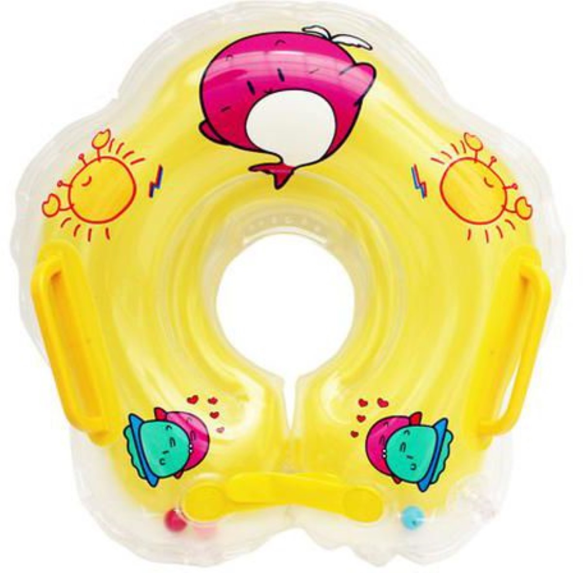 Pikkaboo - Iswimsafe Infant Neck Floater Yellow with Inflator