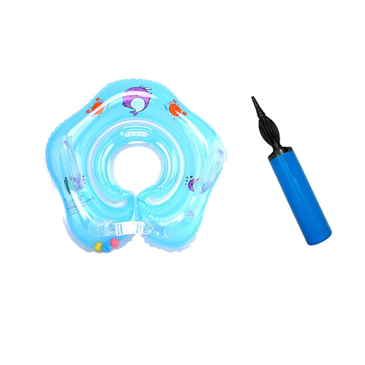 Pikkaboo - Iswimsafe Infant Neck Floater Blue with Inflator