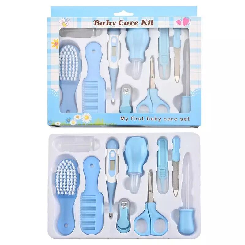 Baby Care 10-piece Grooming Kit - Blue