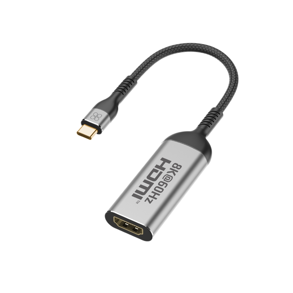 Promate Type-C to HDMI Adapter with 8K 60Hz Port, 48Gbps Transfer Speed and 10000+ Bend Lifespan, MediaLink-8K