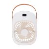 Mini Cooling Fan Portable Desktop Small Air Humidification Fan Add Water Spray For Office Bedroom Rechargeable fan - White