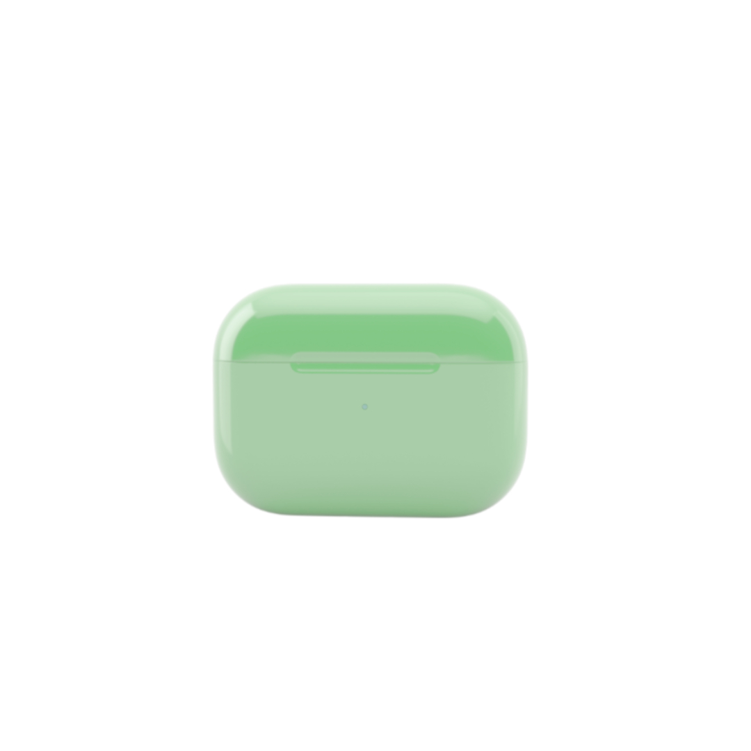 Caviar Customized Airpods Pro (2nd Generation) Automotive Grade Scratch Resistant Paint Glossy Mint Green