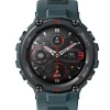 Amazfit T-Rex Pro Smartwatch Fitness Watch with Built-in GPS, Military Standard Certified, 18 Day Battery Life, SpO2, Heart Rate Monitor, 100+ Sports Modes, 10 ATM Waterproof, Music Control, Blue
