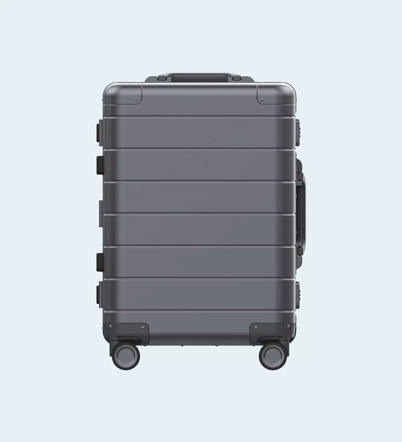 NEW Xiaomi All Aluminum Magnesium Alloy Trolley Case Universal Wheel 20 Boarding Box Luggage Men Metal Suitcase Women - Silver