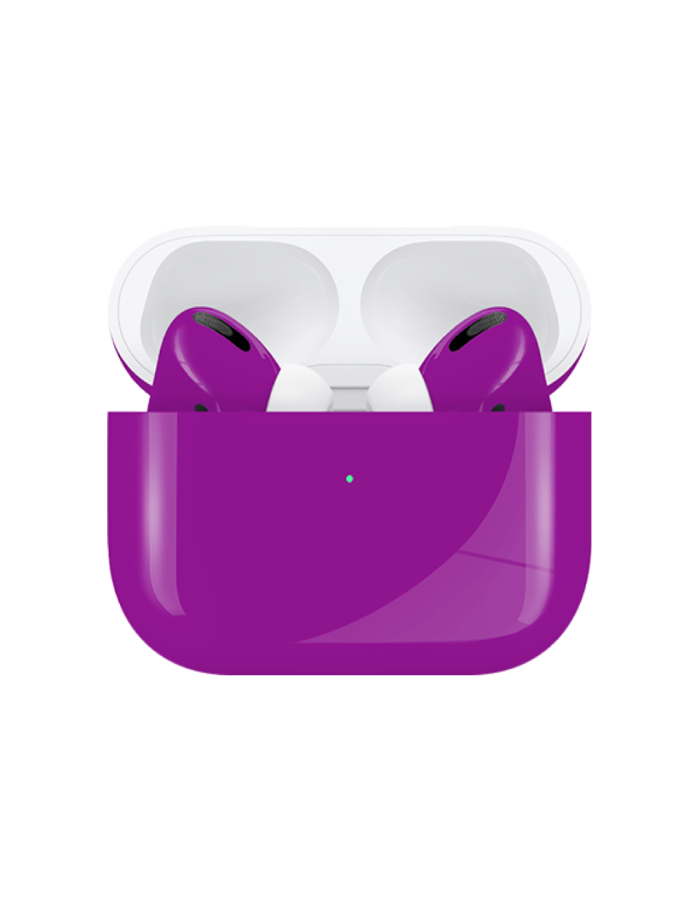 Caviar Customized Airpods Pro (2nd Generation) Automotive Grade Scratch Resistant Paint Glossy Violet