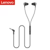 Original Lenovo QF-310 Wired Earphones Heavy Bass 3.5mm Audio Wired Control Gaming In-Ear Earbuds With Mic For Phone Laptops