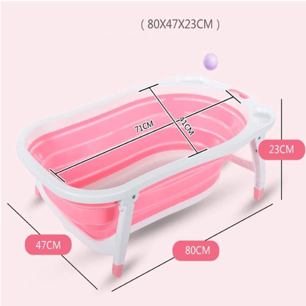 Pikkaboo Baby Foldable Portable NonSlip Bath Tub Pink Buy Online