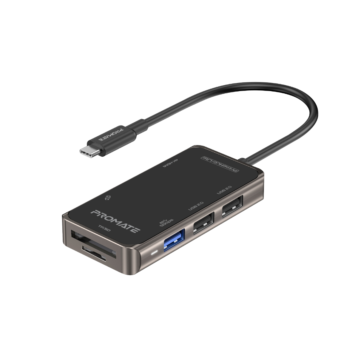 Promate USB-C Hub HDMI Adapter with 3 USB 3.0 Ports, 5Gbps Sync Charge and 4K HDMI 30hz Port, MediaHub-C3