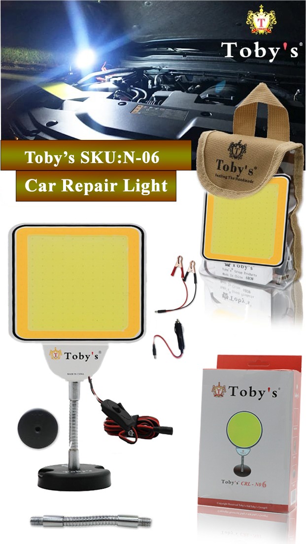 Tobys CRL N6 Multi-Functional Car Repair Light 12V Voltage Operating Light white ,yellow