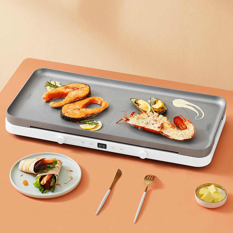 Xiaomi Mijia Induction Cooker Home Kitchen Electric Double Induction Cooktop Touchpad Induction Cooker Work With Mi Home App