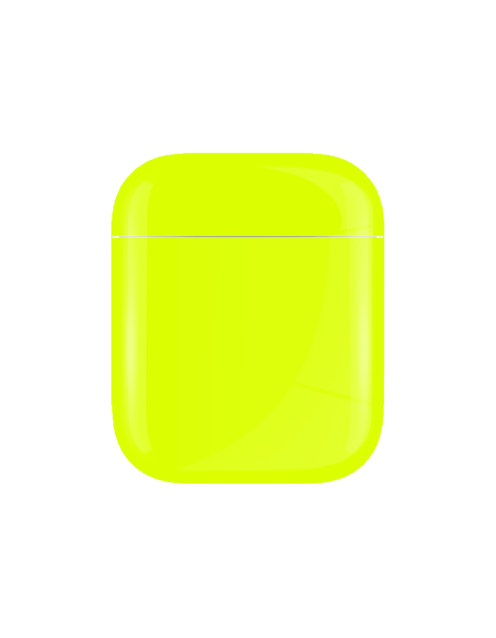 Caviar Customized Airpods 2nd Generation Automotive Grade Scratch Resistant Paint Glossy, Yellow