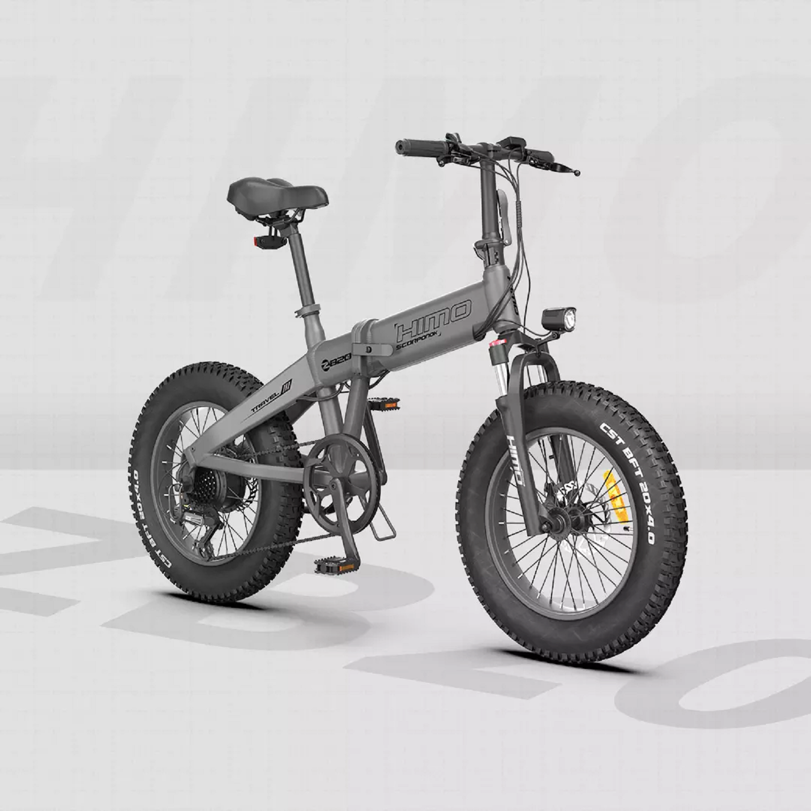 HIMO ZB20 2021 Model Folding Electric Mountain Bike - Black