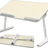 Portable Lapdesk Laptop Stand Table Large Size Height and Tilt Angle Adjustable Desk Lightweight Folding Table for Writing and Working in Bed, Sofa and Couch