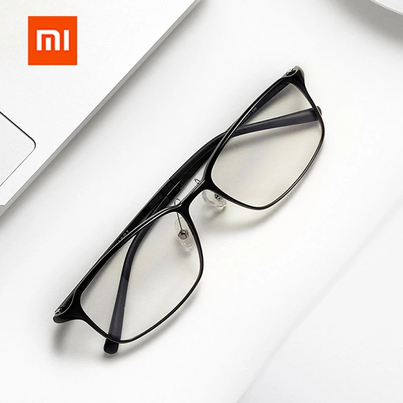 Xiaomi Mijia Anti-Blue Mi Computer Glasses 35% Anti Blue Ray Blocking Rate UV Fatigue Proof Eye Protector Mi Home Glass - Black