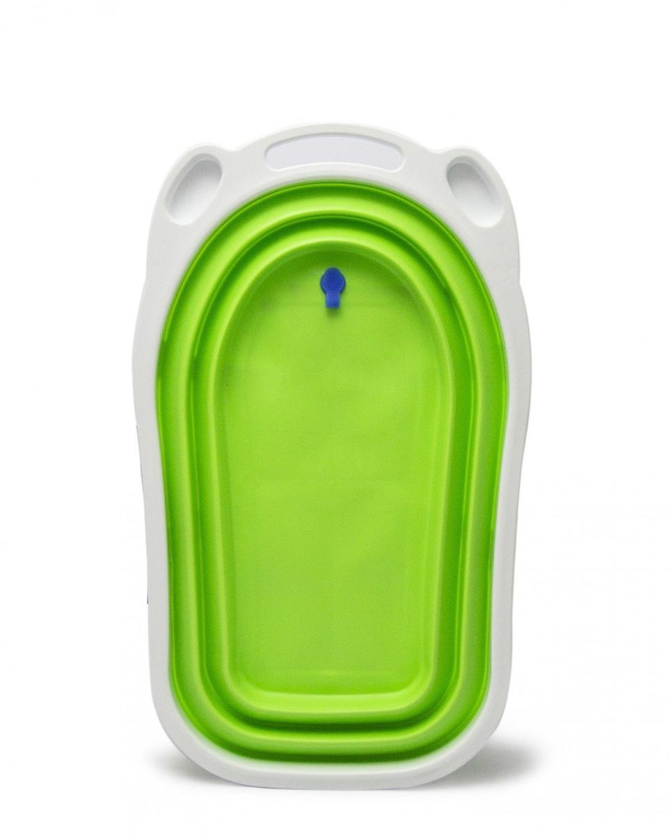 Pikkaboo Baby Foldable Portable Non-Slip Bath Tub - Green