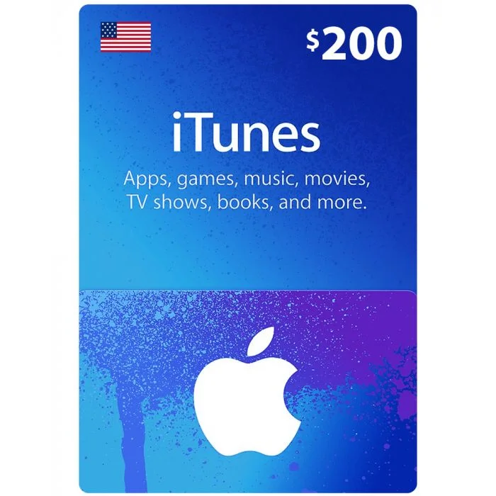 iTunes Gift Card $200 (US) - Physical Delivery