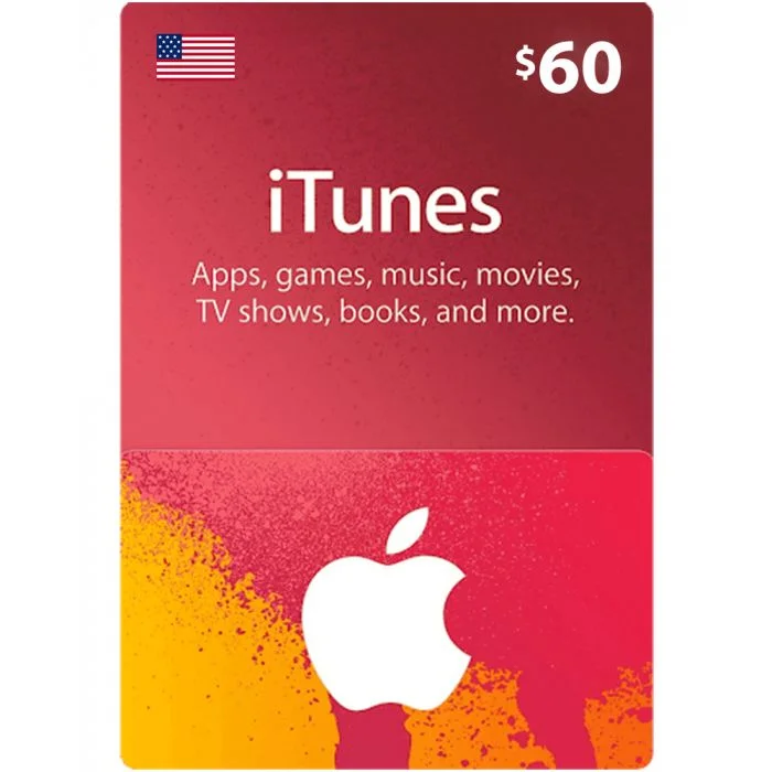 iTunes Gift Card $60 (US) - Physical Delivery