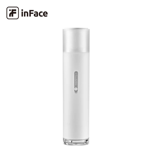 inFace Thermal Aqua Peel Facial Device Electric Acne Cleaning Blackhead Remover Black Point Cleaner Home Use Face Cleansing Tools, White