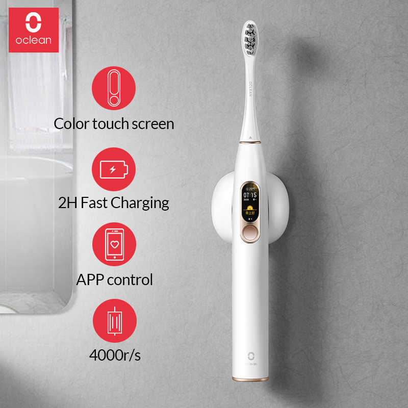 Oclean X Smart Electric Toothbrush with Touch Screen - White