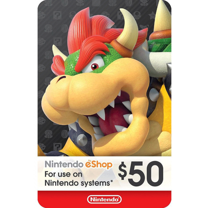 Nintendo eShop Card $50 (US) - Physical Delivery