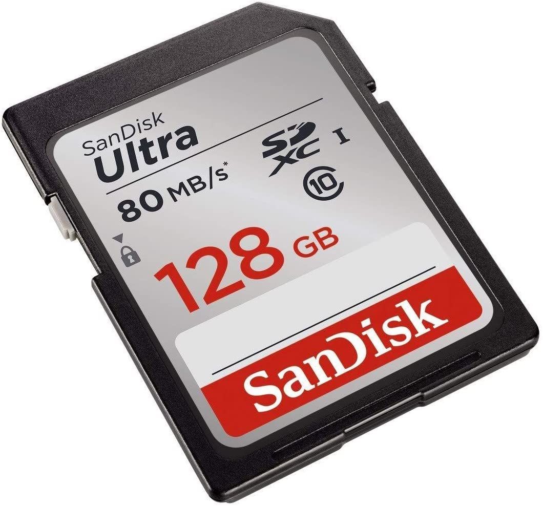 SanDisk 128GB Ultra SDHC Class 10 UHS-I Memory Card For Cameras