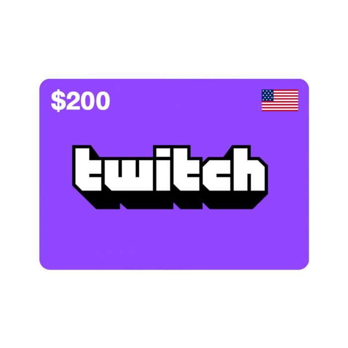 Twitch Card $200 - Email Delivery (US)